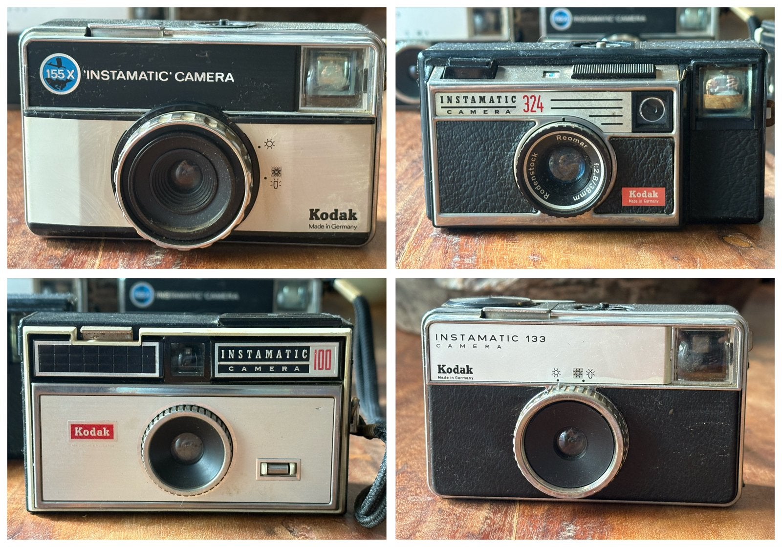 4x Kodak Instamatic camera’s - decoratie/verzameling, Ophalen of Verzenden, Compact, Kodak