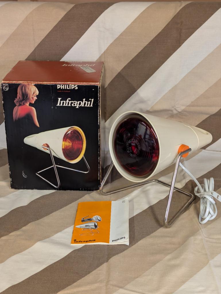 Philips Infraphil Infraroodlamp - Vintage en Compleet, Ophalen of Verzenden, Zo goed als nieuw, Overige typen
