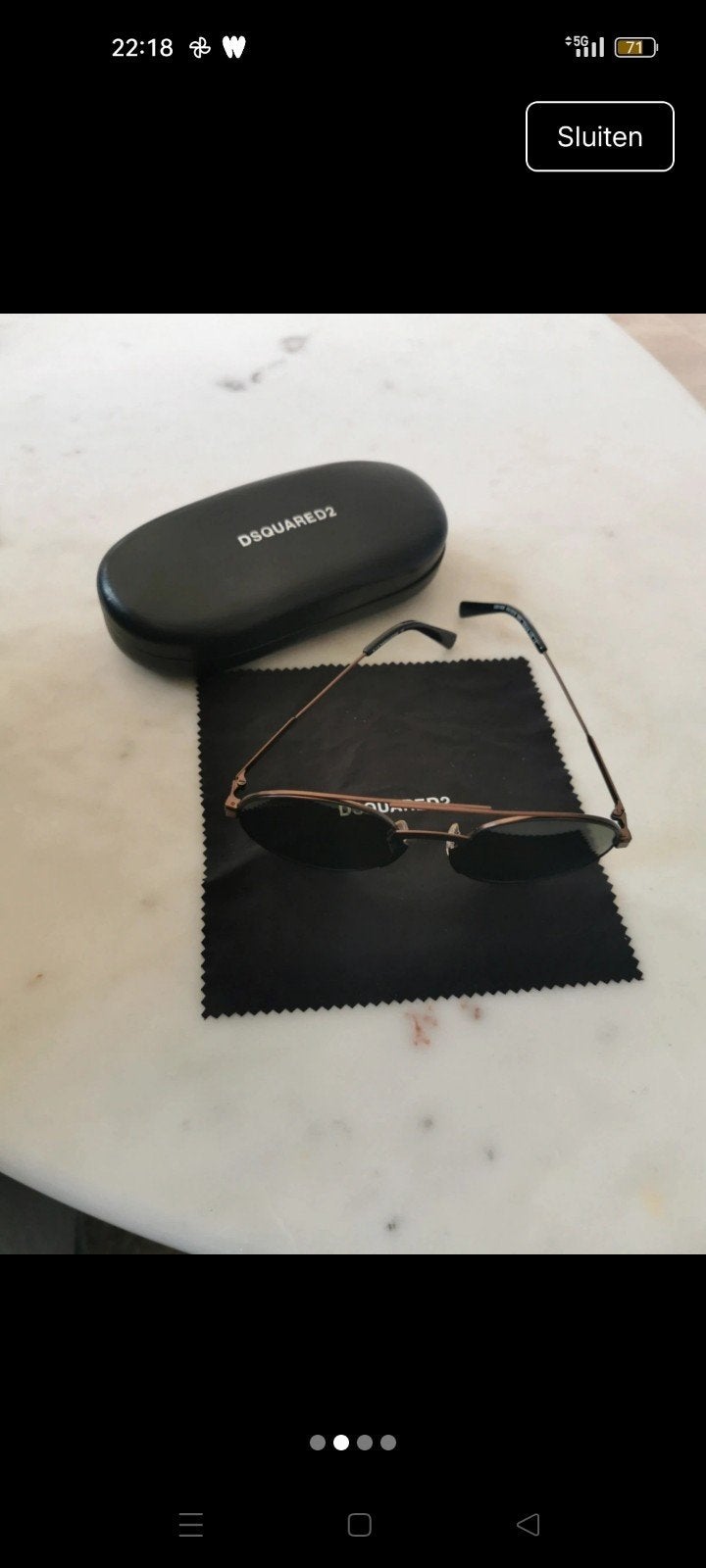 Dsquared2 zonnebril unisex, Ophalen of Verzenden, Zo goed als nieuw, Overige merken