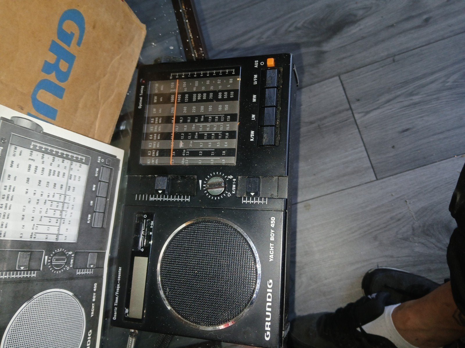 Grundig Yacht Boy 450 Wereldontvanger - Vintage Radio, Audio, Tv en Foto, Ophalen of Verzenden