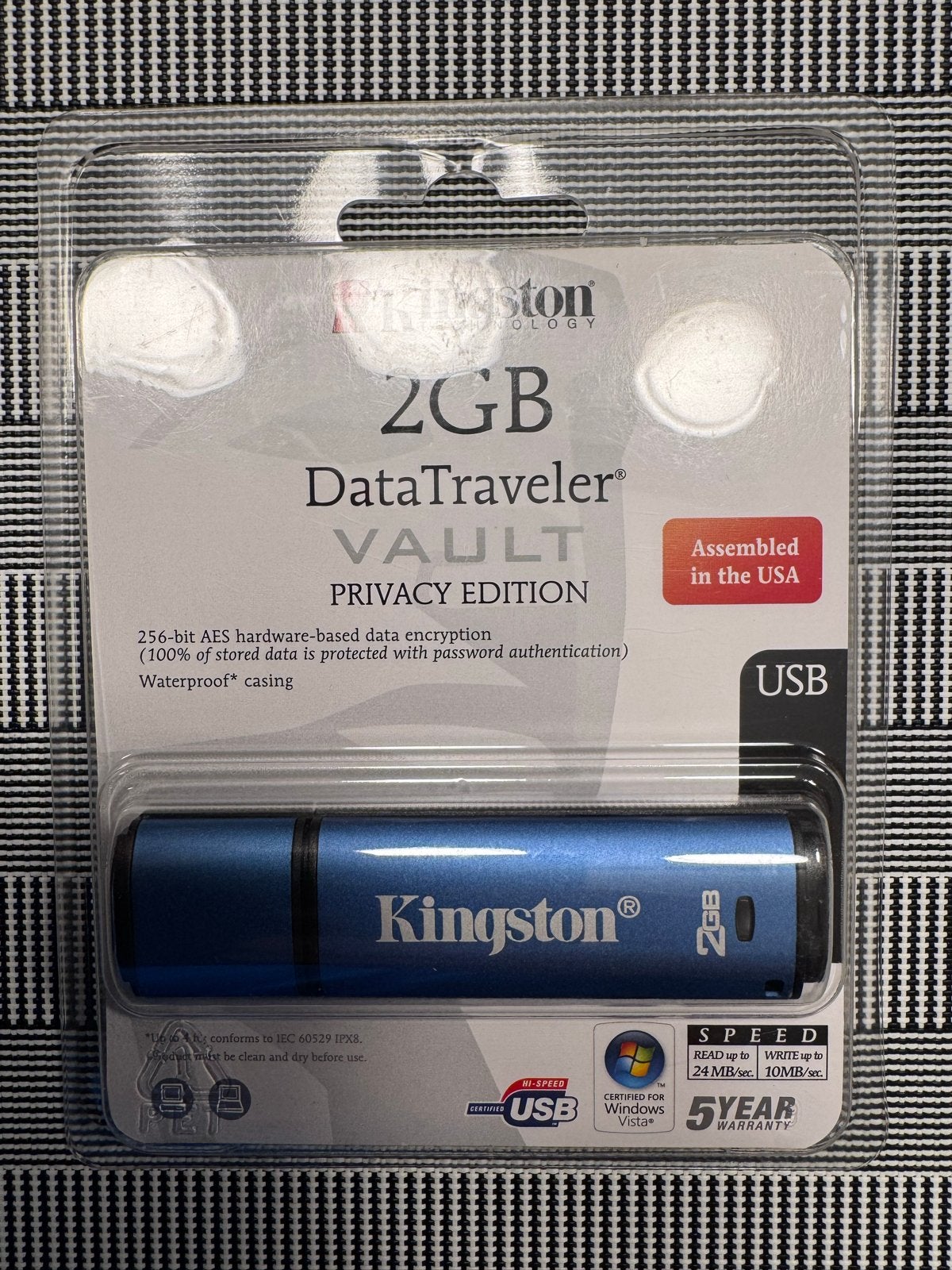 Kingston DataTraveler Privacy Edition 2GB USB Stick Nieuw, Computers en Software, USB Sticks, Ophalen of Verzenden, Nieuw, 2 GB