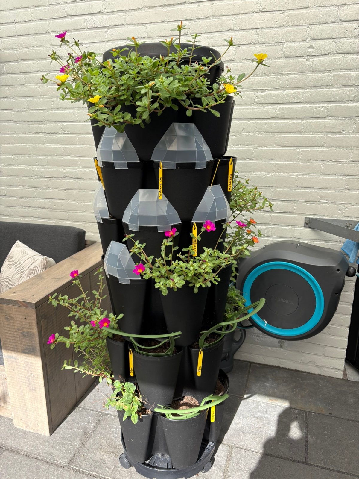 Greenstalk groeitoren 36 plantjes op 1 m², Tuin en Terras, Ophalen, Rond, Zo goed als nieuw, 60 cm of meer