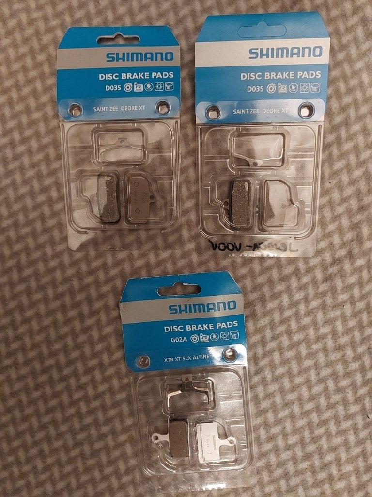 Shimano D03S (2x) en G02A (1x) Schijfremblokjes, remblok, Ophalen of Verzenden, Nieuw