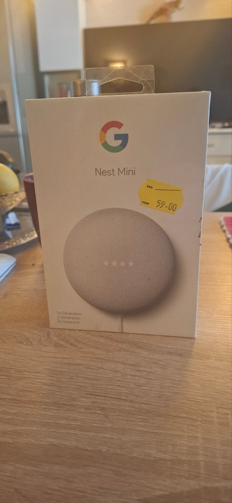 Google Nest Mini (2e generatie) - Ongeopend !