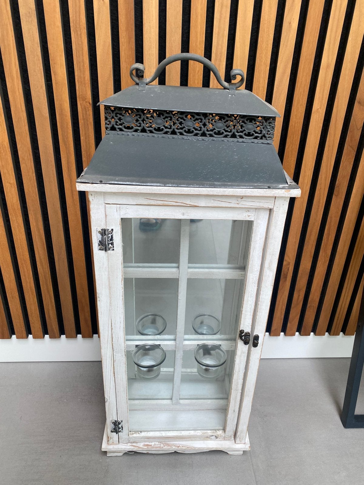 Wandkastje, Huis en Inrichting, Ophalen, Gebruikt, Hout, Waxinelichthouder
