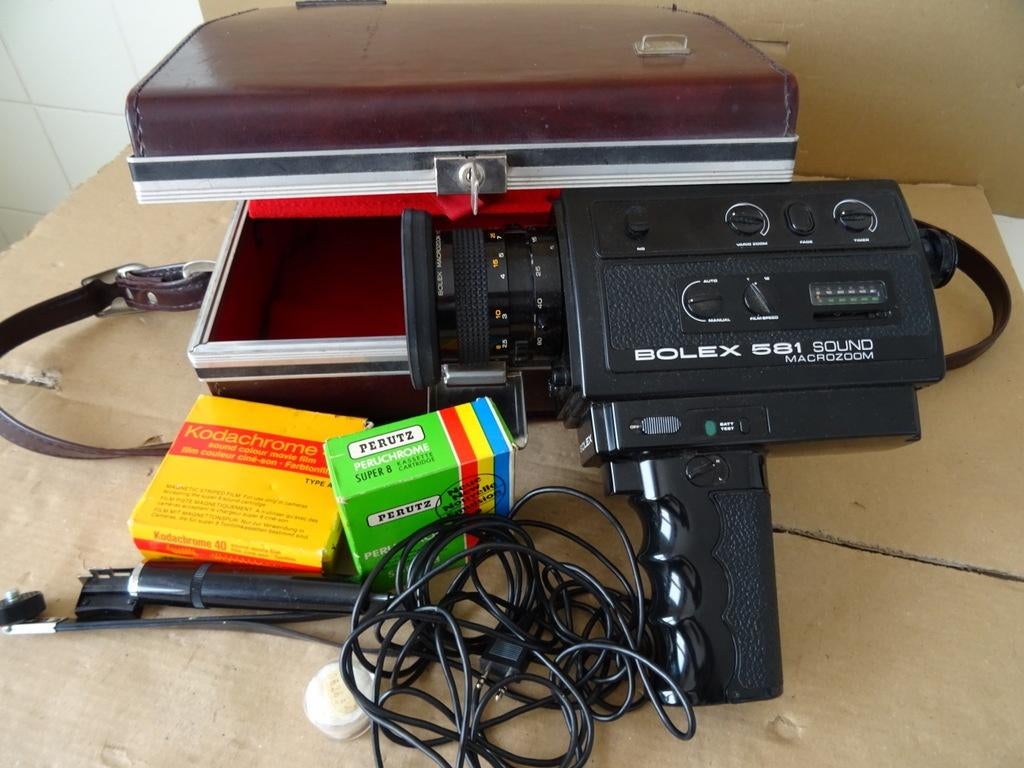 Bolex 581 Vintage filmcamera Bolex 581 Sound Macrozoom 1977, 8mm, Bolex, Ophalen of Verzenden, Ombekend