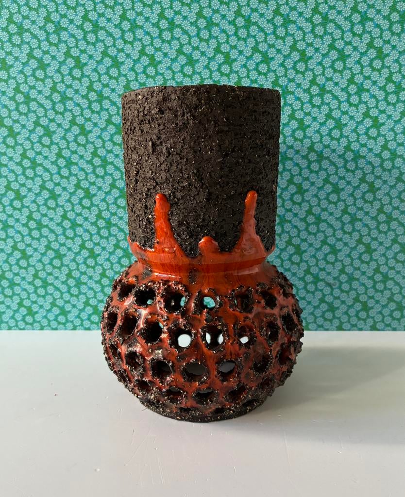 Vintage 70’s fat lava hanglamp (kap), Huis en Inrichting, Lampen | Hanglampen, Overige materialen, Gebruikt, Vintage, Ophalen of Verzenden
