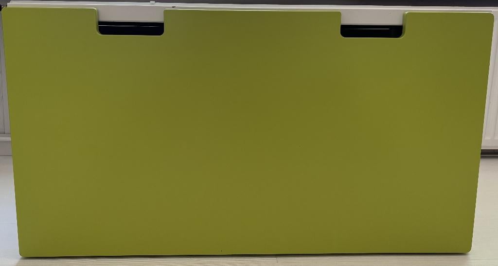Speelgoedkist met bank, groen/wit - Ikea SMÅSTAD, Kast, 50 tot 70 cm, Zo goed als nieuw, 75 tot 100 cm