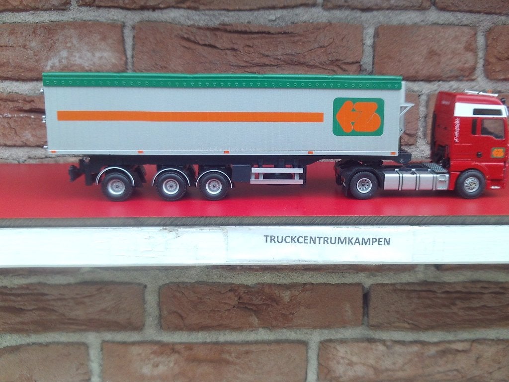 Tekno  Man  4 x 2  met  kipoplegger  van  Zijderlaan., Ophalen of Verzenden, Nieuw, Bus of Vrachtwagen, Tekno