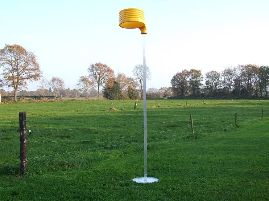 Korfbalpaal Aluminium paal voor op gras, Ophalen, Nieuw, Korf of Paal