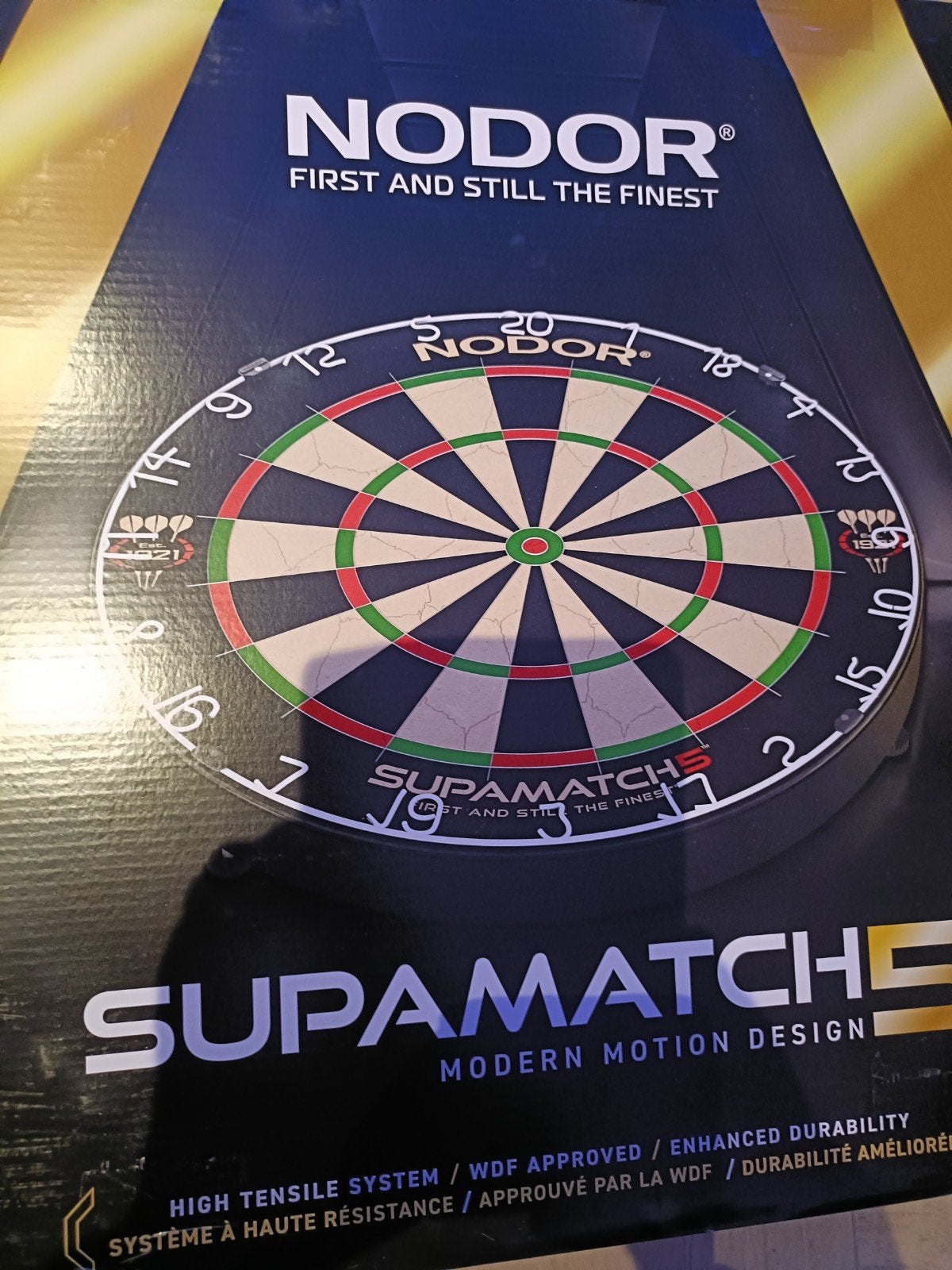 Nodor Supamatch 5 Dartbord - nieuw, Ophalen of Verzenden, Nieuw, Dartbord
