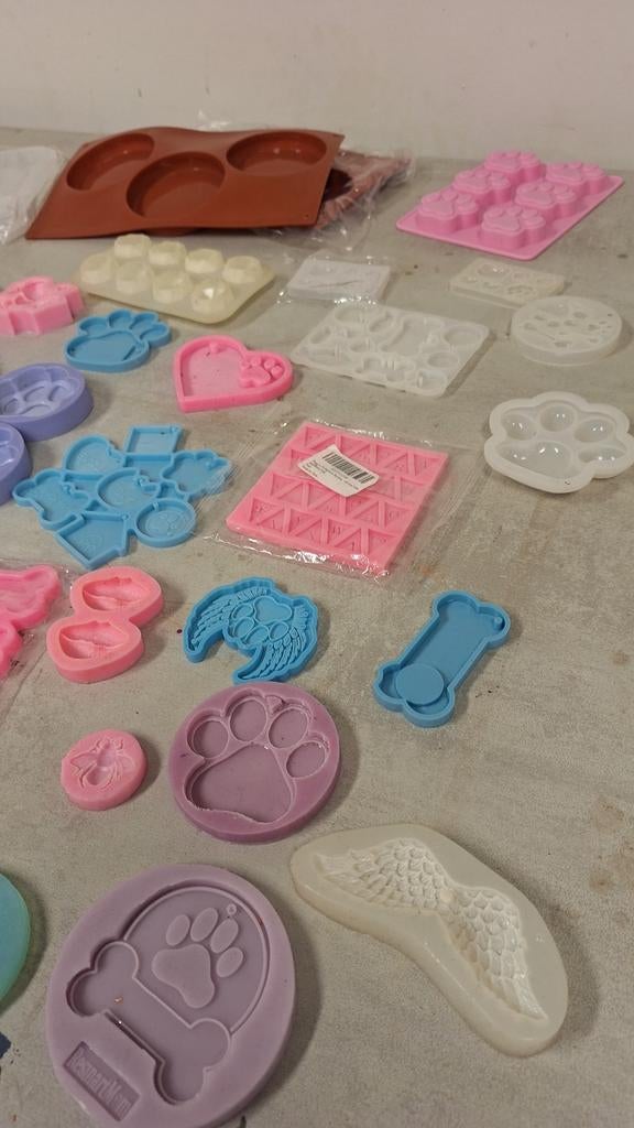 Diverse siliconen mallen voor knutselwerk en hars, Hobby en Vrije tijd, Ophalen of Verzenden