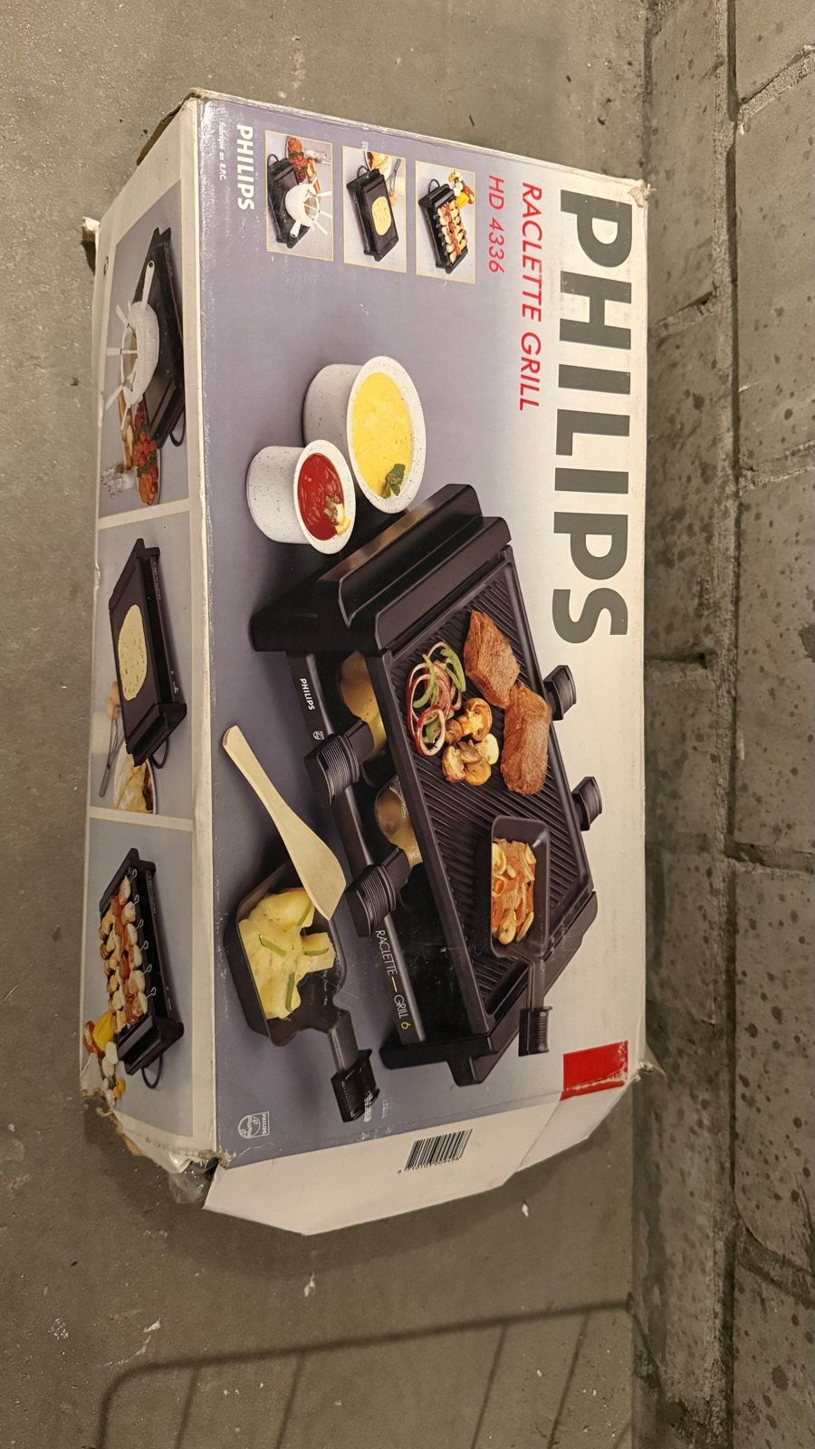 Philips Raclette Grill HD 4336 - Gezellig tafelen, Ophalen of Verzenden, Gebruikt