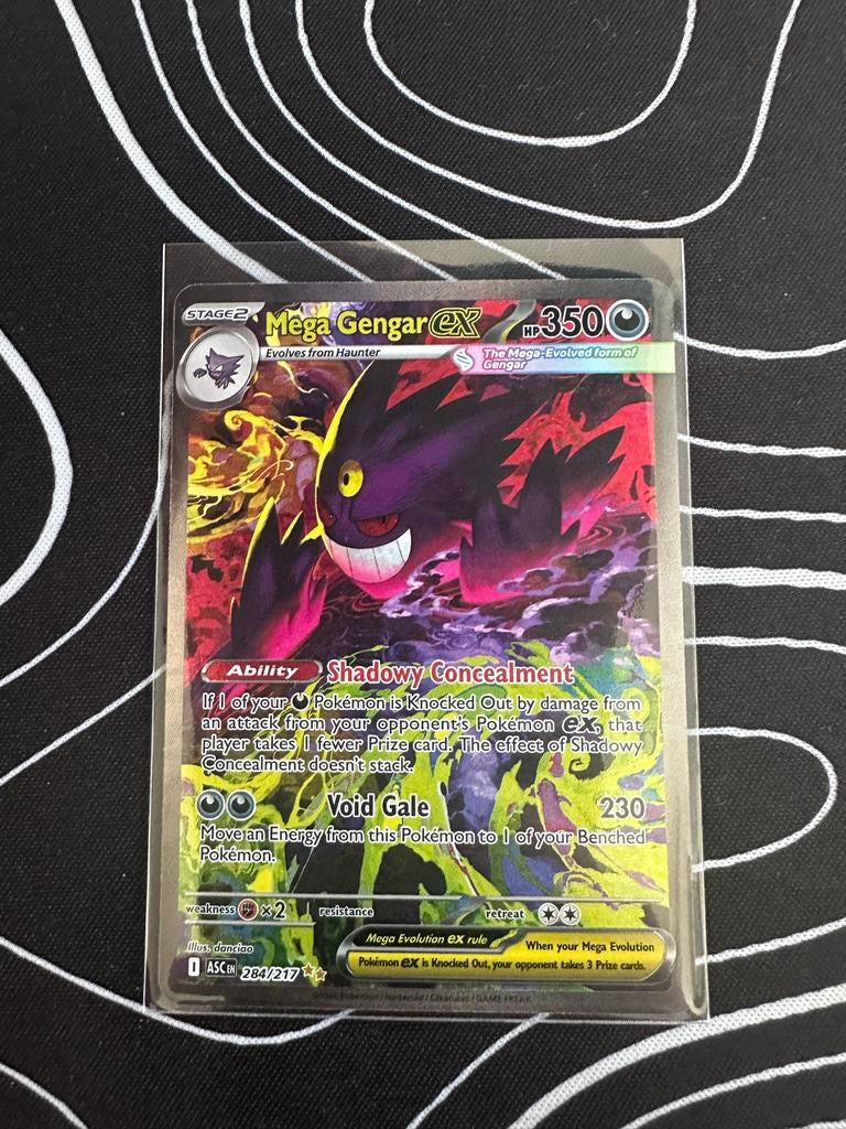 Mega Gengar ex (ASC 284) Pokémon Kaart - Full Art, Hobby en Vrije tijd, Verzamelkaartspellen | Pokémon, Ophalen, Zo goed als nieuw