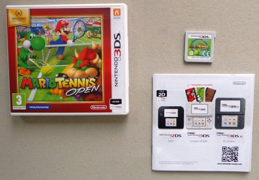 Mario Tennis Open voor de Nintendo 3DS Compleet, Spelcomputers en Games, 1 speler, Ophalen of Verzenden, Zo goed als nieuw, Vanaf 3 jaar