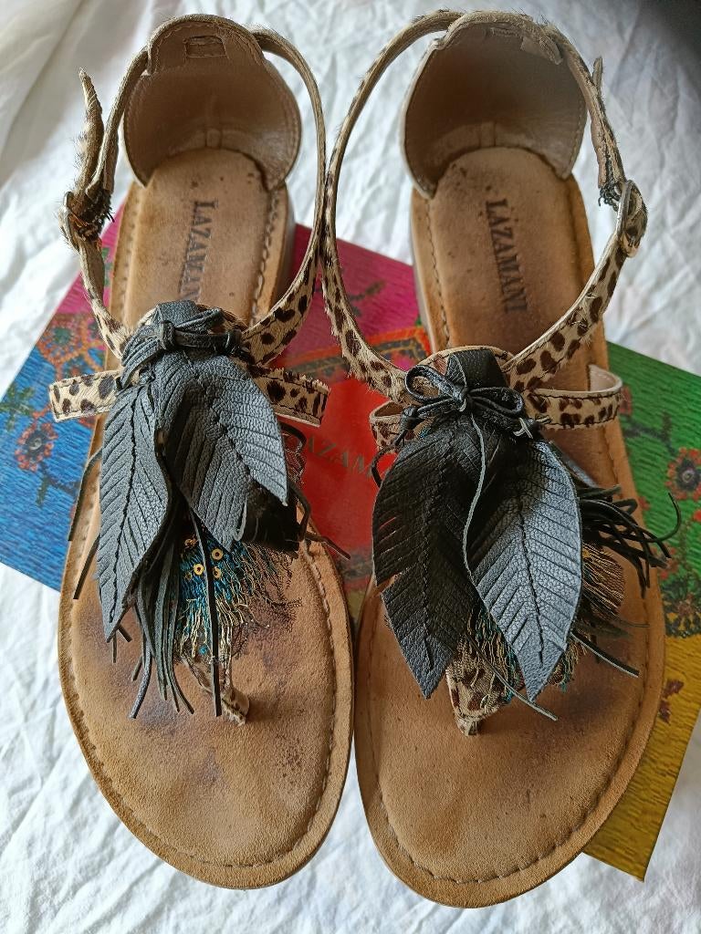 Lazamani Sandaal, Kleding | Dames, Schoenen, Lazamani, Zo goed als nieuw, Sandalen of Muiltjes, Ophalen of Verzenden