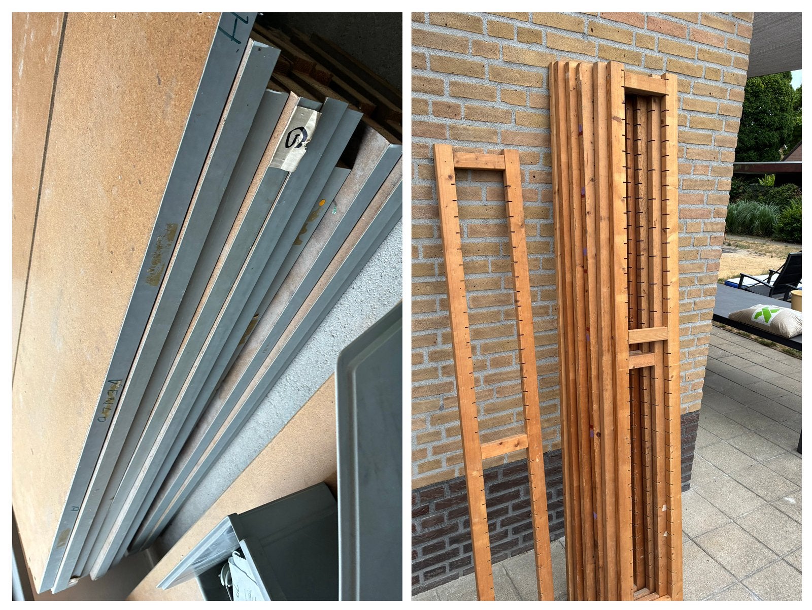 Bruynzeel Houten Stellingkast - 5,80m breed, 30cm diep, Ophalen, Gebruikt