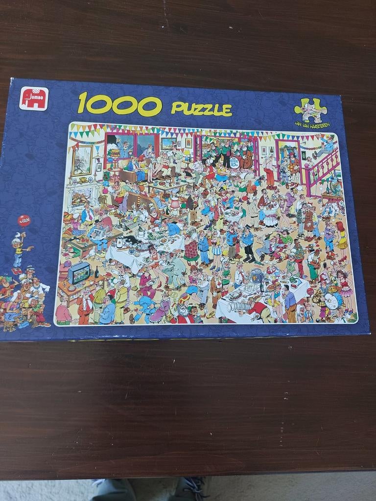 Jan van Haasteren Fijne Verjaardag 1000 stukjes Legpuzzel, Hobby en Vrije tijd, Denksport en Puzzels, Ophalen