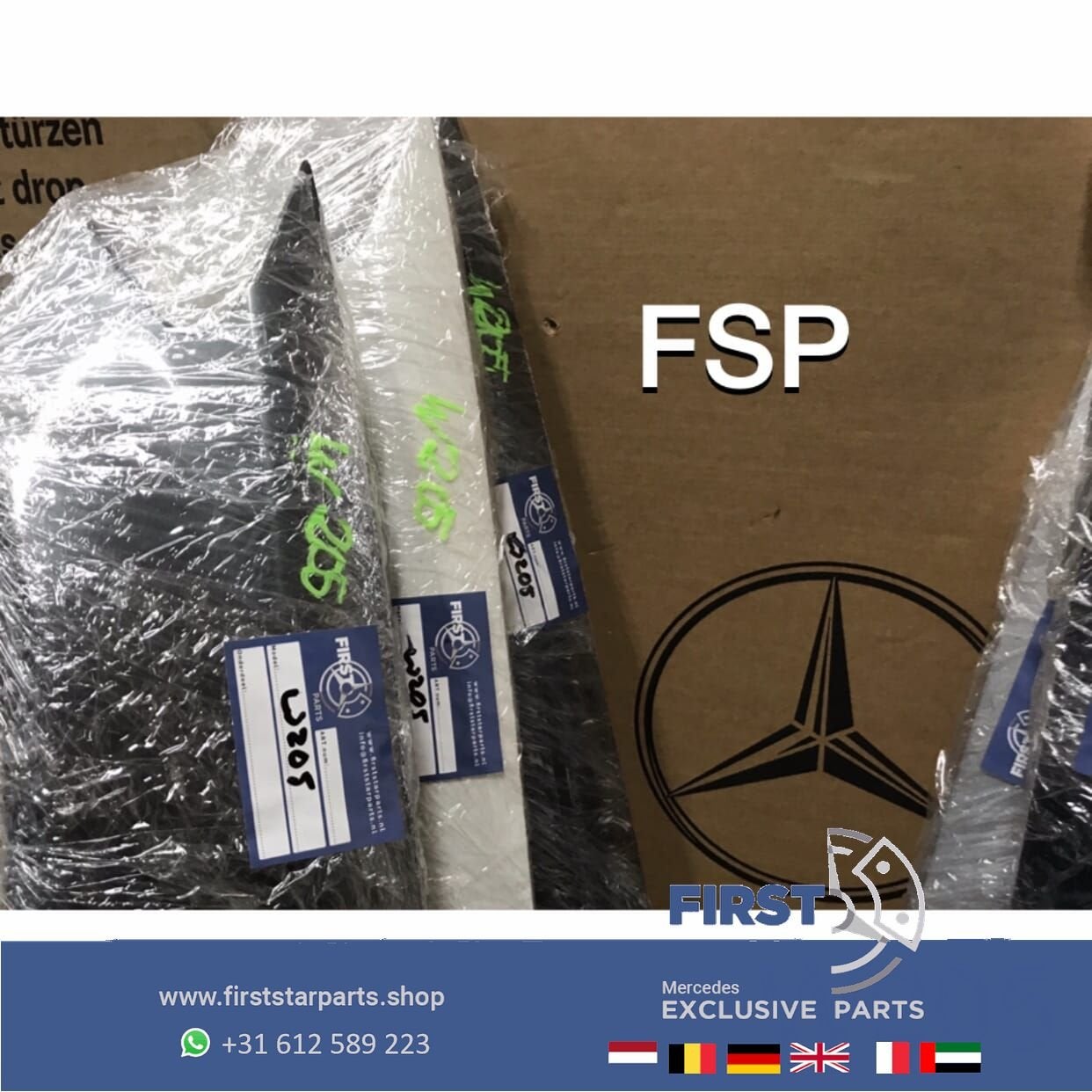 W205 ZIJSCHERM VOORSCHERM SPATBORD LINKS / RECHTS Mercedes C, -, -, -, Spatbord