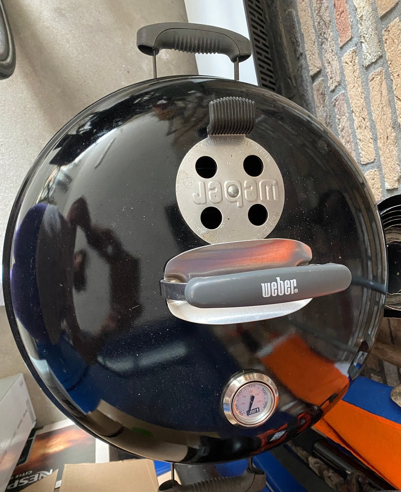 Weber bbq 47cm, Ophalen, Gebruikt