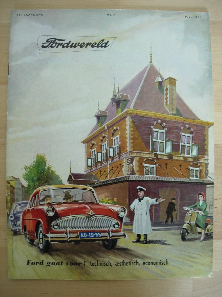 Ford Wereld Juli 1955 – Fordwereld, Boeken, Gelezen, Ford, Ophalen of Verzenden, Ford