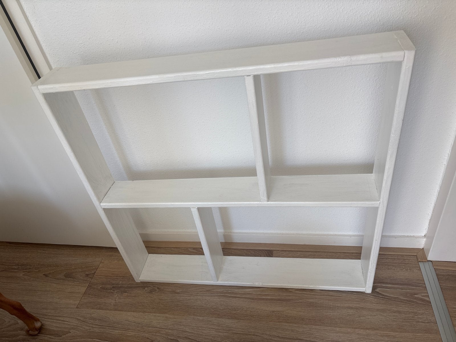 Witte vakjeskast voor in vensterbank of keuken, Ophalen, Gebruikt, Wit, Hout