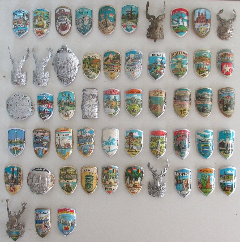 Nederlandse Wandelstokplaatjes (Stocknägel) Holland., Ophalen of Verzenden, Gebruikt, Overige typen