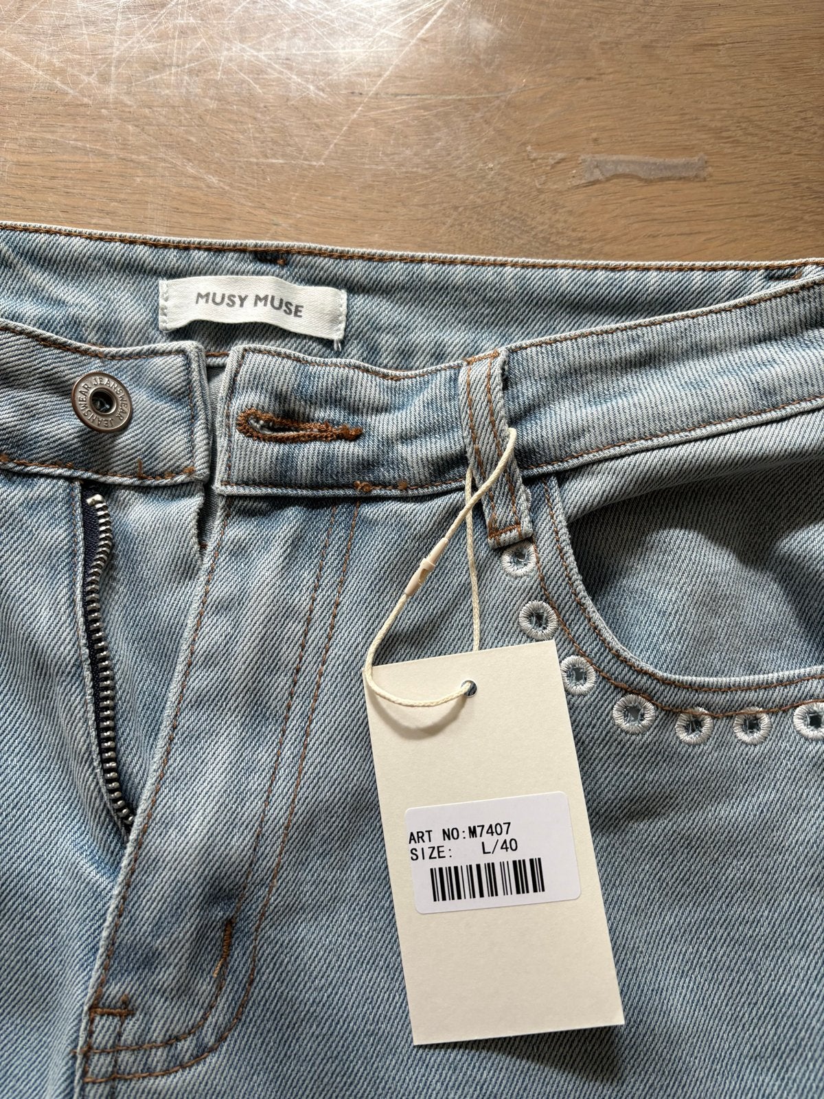 Musy Muse Jeans - Nieuw met label - Maat L/40, Kleding | Dames, Ophalen of Verzenden, Nieuw, Blauw, Overige jeansmaten