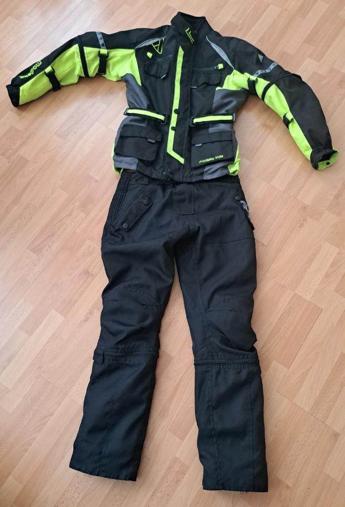 motorkleding, Kinderen, Modeka jas. outback broek, Tweedehands, Combipak