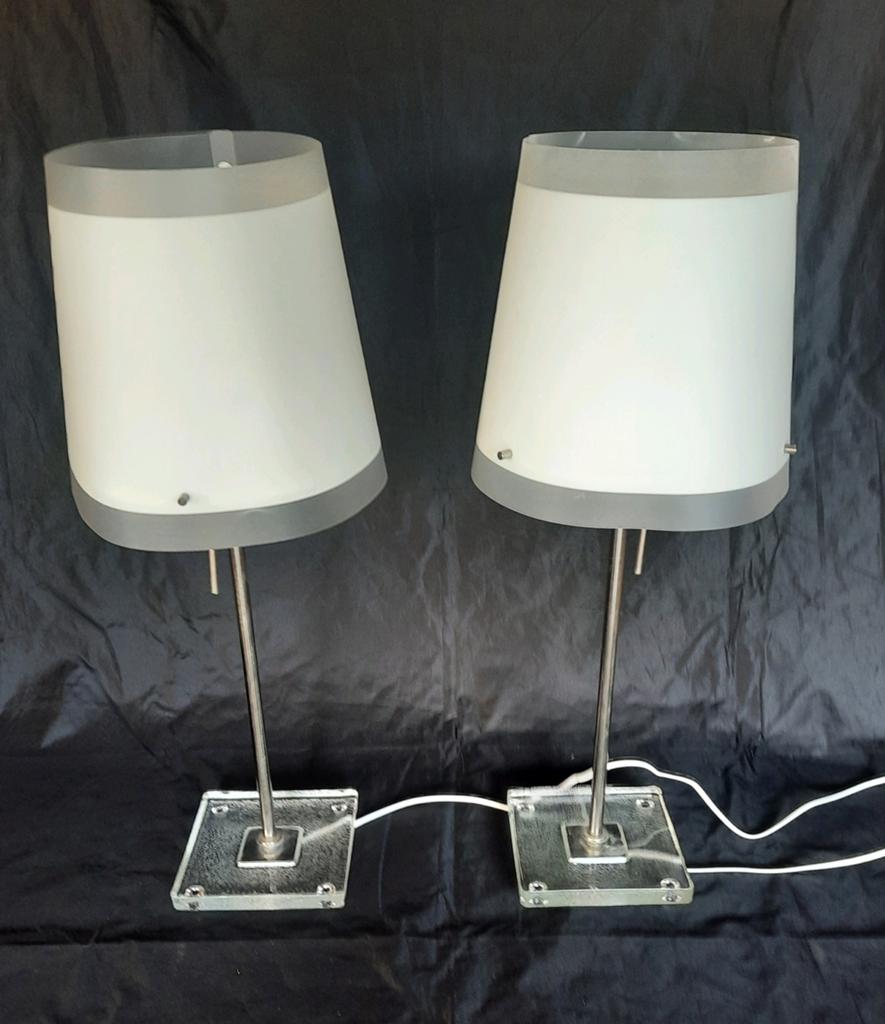 Tafellamp ikea type galär 2 stuks, lees de beschrijving, Ophalen of Verzenden, Zo goed als nieuw, Glas