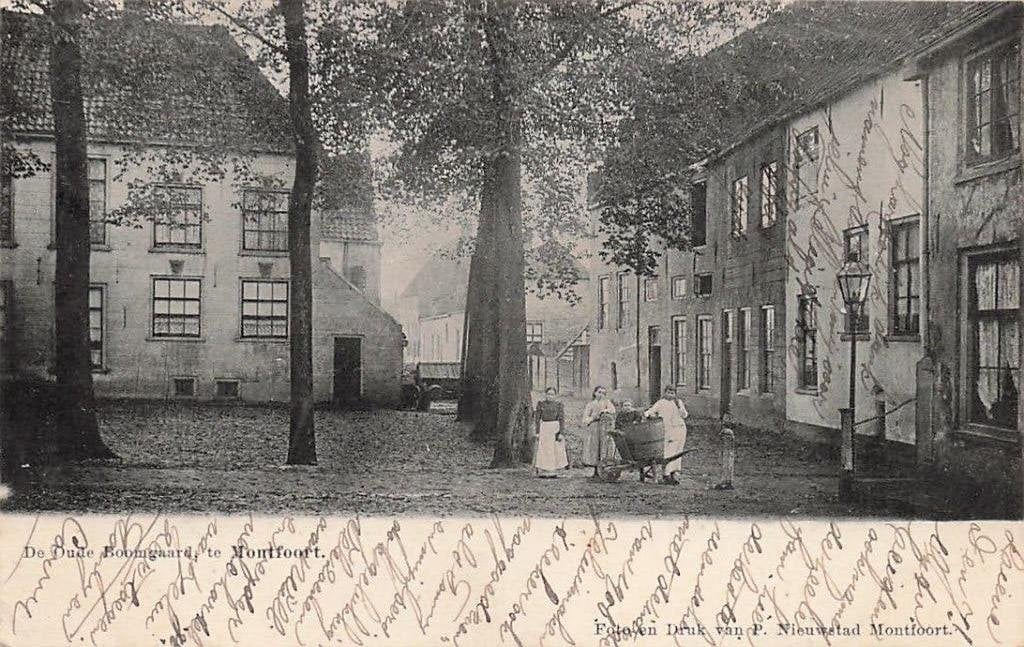 AZ821 Montfoort De Oude Boomgaard straatleven 1905, Verzenden, Voor 1920, Gelopen, Utrecht