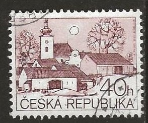 Tsjechie 52, dorpje, Verzenden, Overige landen, Gestempeld