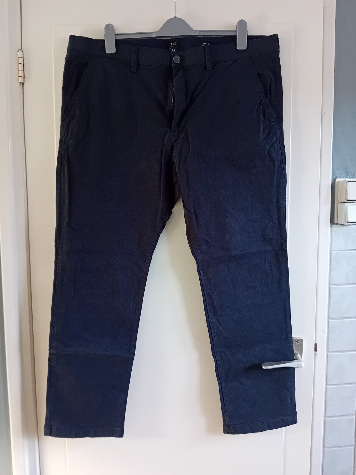 Heren C&A Flex On The Go Slim Broek Zwart Maat 40/32, Kleding | Heren, Zwart, Overige maten, Gedragen, C&A