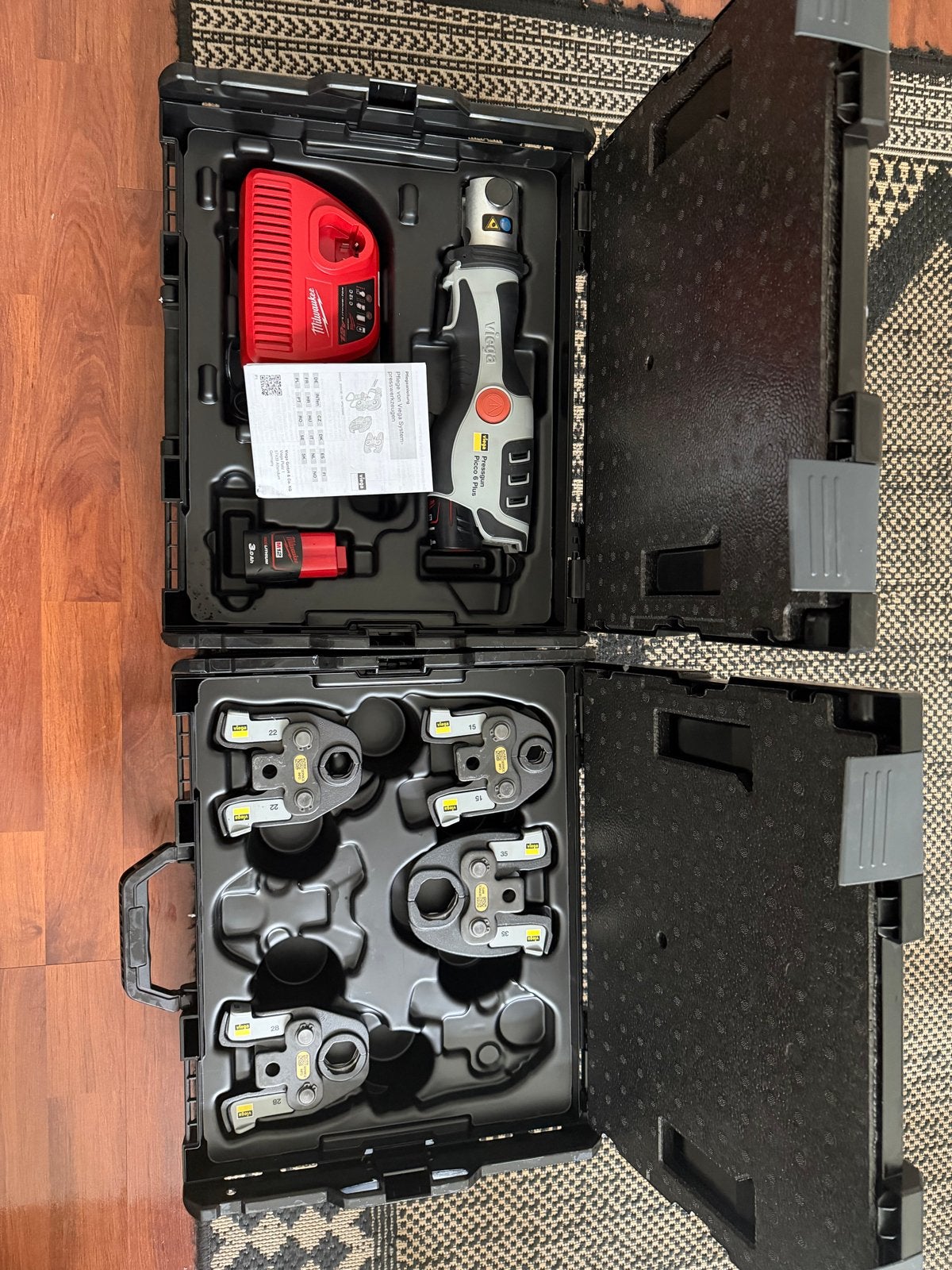 Viega Pressgun Picco 6 Plus met persbekken V15,V22,V28,V35., Ophalen of Verzenden, Nieuw, Overige typen, Viega