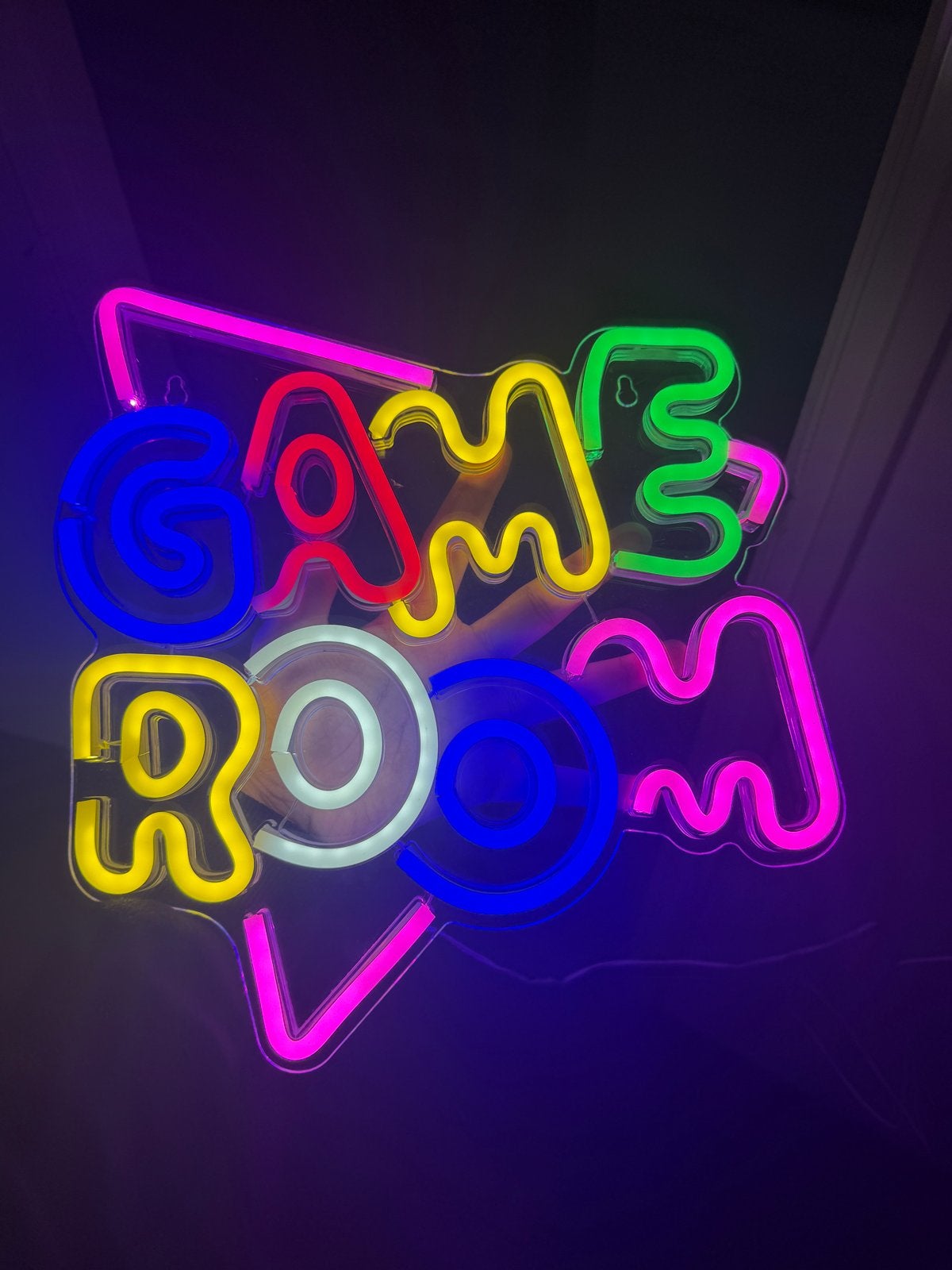 Neon LED Game Room Bord - Kleurrijk Gaming Licht, Tekstbord, Met ophangmogelijkheid, Nieuw, Ophalen of Verzenden