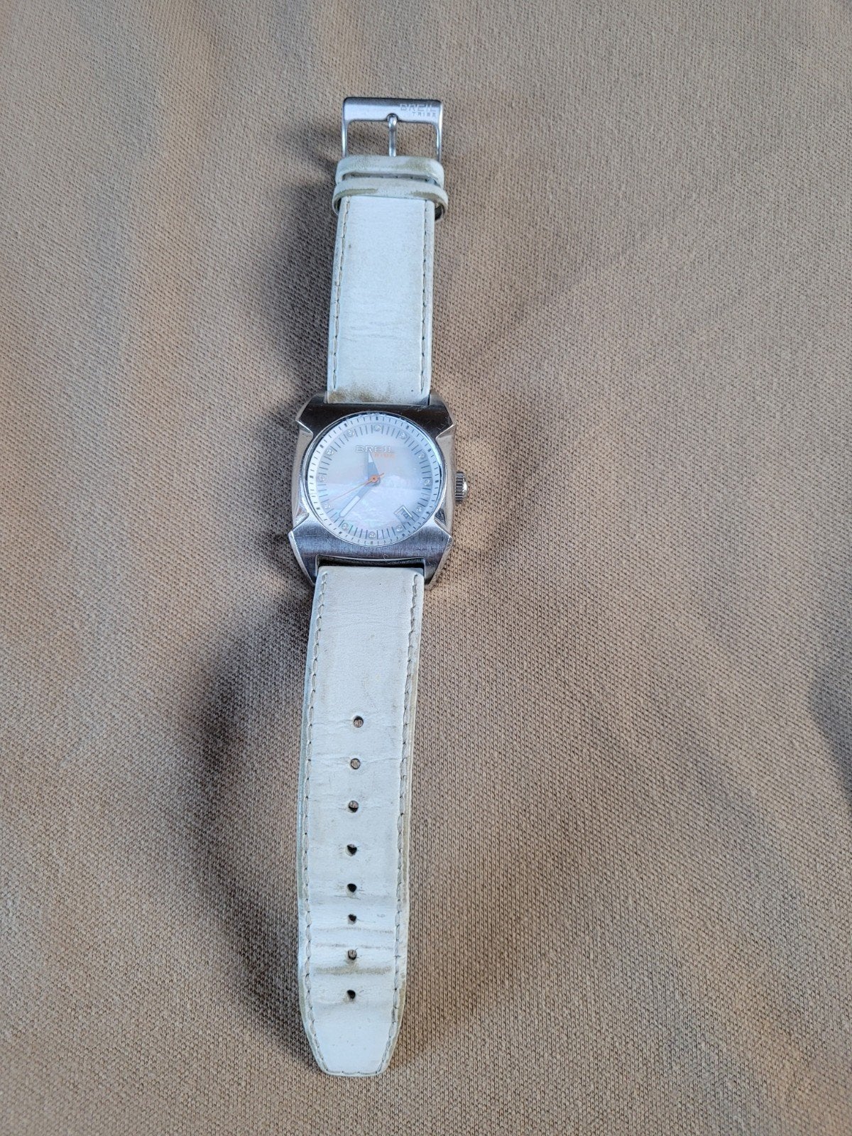 Breil Tribe dames horloge wit leer & staal, Staal, Breil Tribe, Polshorloge, Ophalen of Verzenden