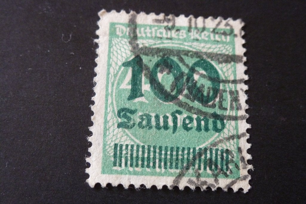 Duitsland - oude 100.000 mark 1923 gestempeld (po 4, Ophalen of Verzenden, Duitse Keizerrijk, Gestempeld