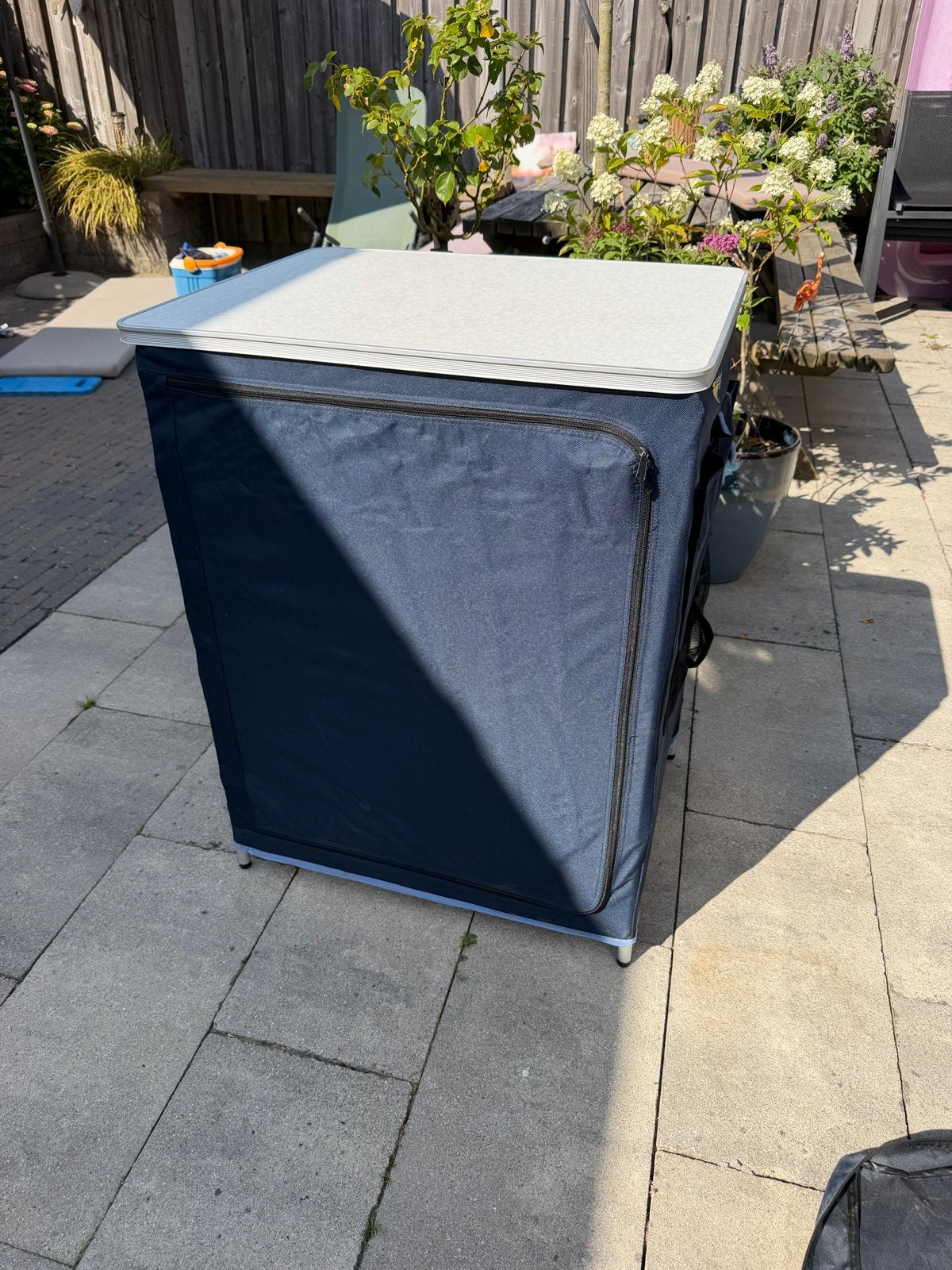 Opvouwbare Campingkast met Werkblad - Zo goed als nieuw, Caravans en Kamperen, Kampeeraccessoires, Ophalen, Zo goed als nieuw
