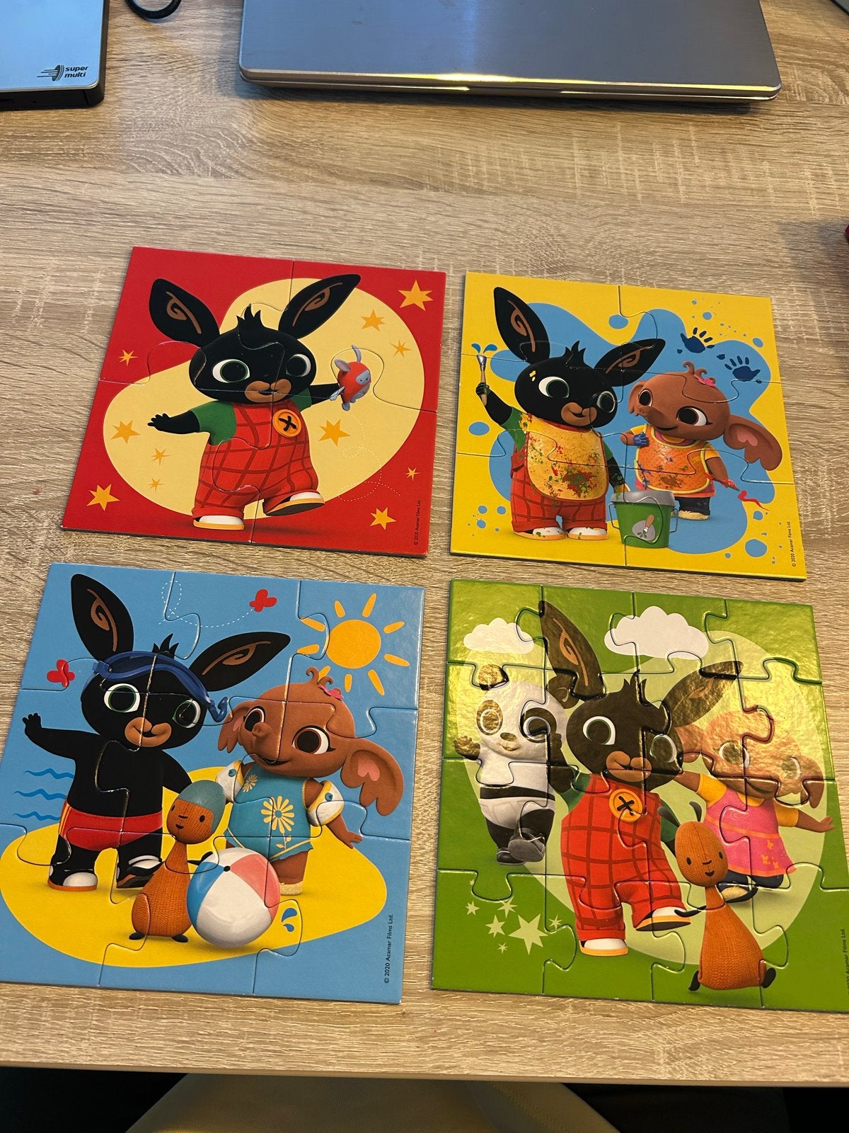 4 Bing puzzels van makkelijk naar moeilijk, Kinderen en Baby's, Speelgoed | Kinderpuzzels, Ophalen, Minder dan 10 stukjes, Gebruikt