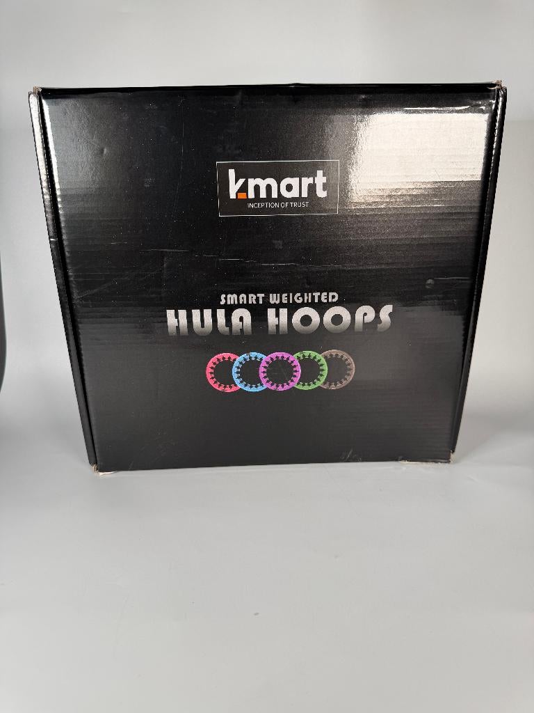 Kmart Smart Weighted Hula Hoop – Adjustable – Black/Grey, Verzenden, Zo goed als nieuw, Hoelahoep