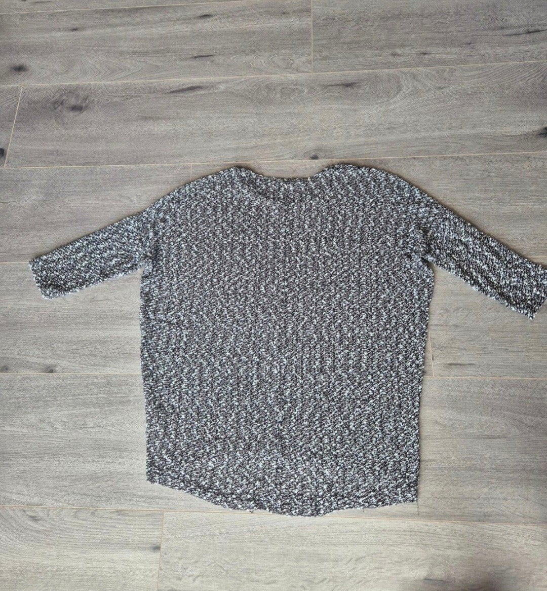 New Look Zwart-Witte Meliert Gebreide Top / Trui – Maat L, New Look, Zwart, Maat 42/44 (L), Ophalen of Verzenden