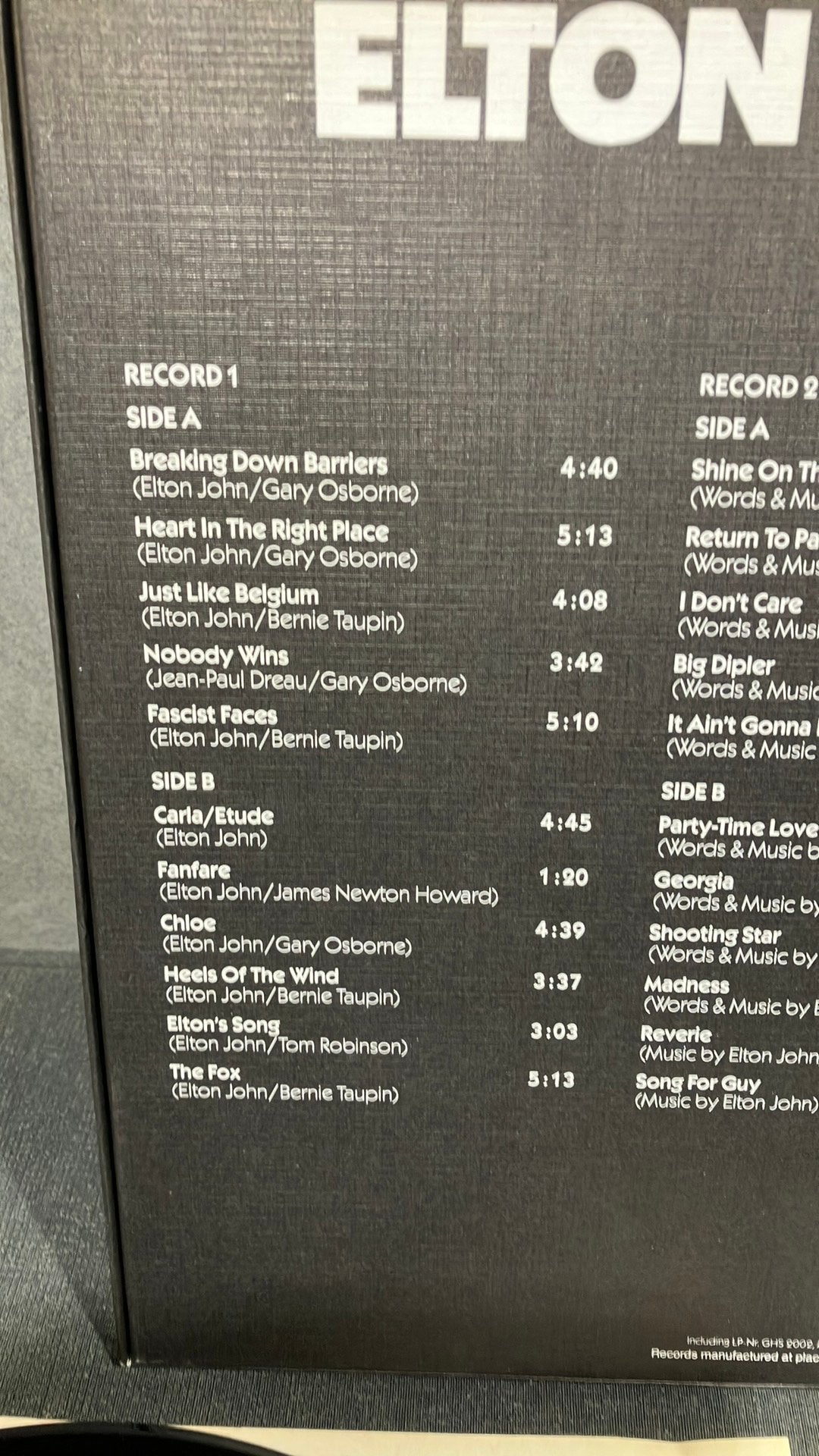 Elton John  — Collection  3 lp box, Cd's en Dvd's, Boxset, Pop, Zo goed als nieuw, 12 inch