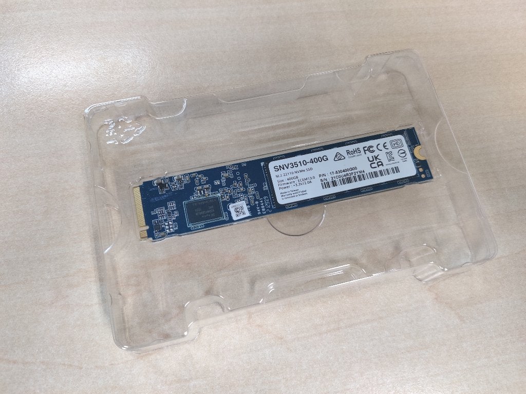 Synology SNV3510-400G 400GB M.2 22110 NVMe SSD (2st.), Intern, Server, SSD, Nieuw