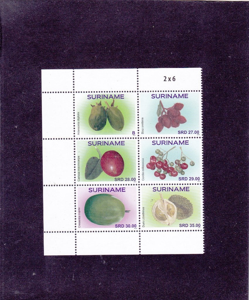 Suriname 2715/20 Vruchten 2021 (305), Verzenden, Postfris