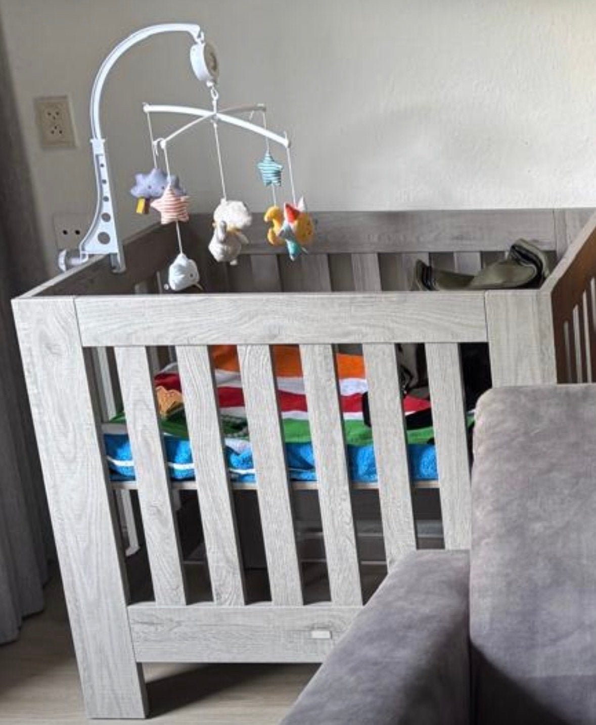 Baby box - Zo goed als nieuw, Kinderen en Baby's, Ophalen, Zo goed als nieuw, Boxkleed