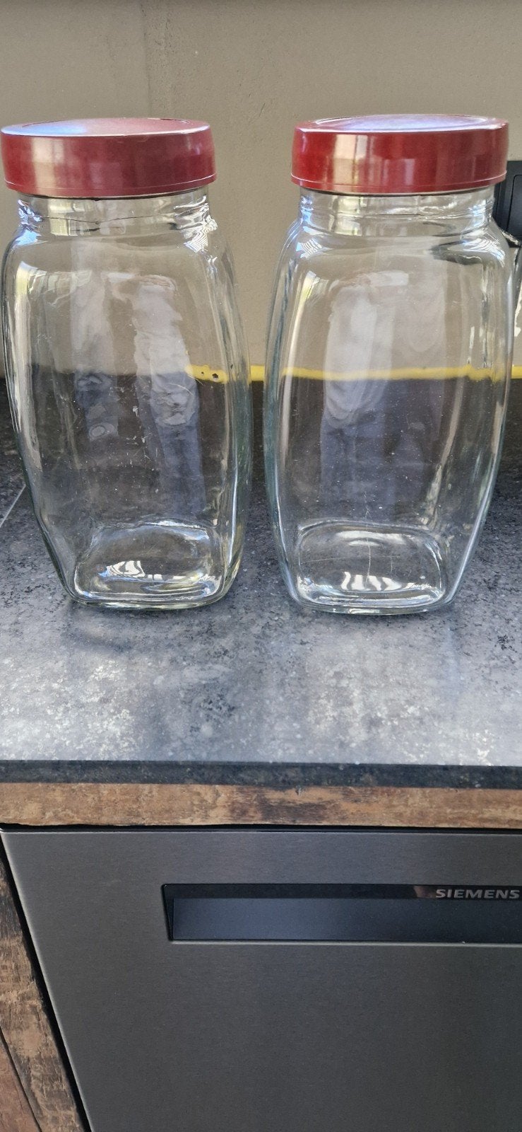 2 oud Hollandse snoeppotten, Ophalen of Verzenden, Glas, Pot, Bus of Blik