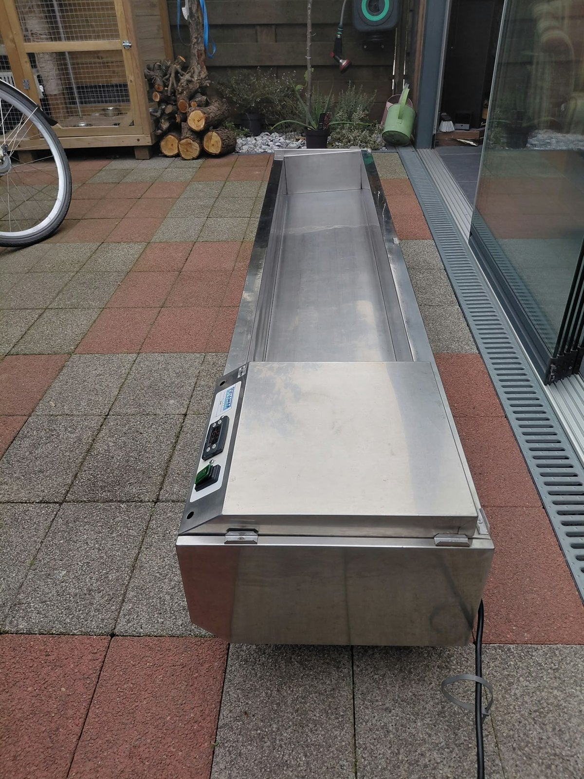 Koelvitrine, Ophalen, 200 liter of meer, 160 cm of meer, Zonder vriesvak