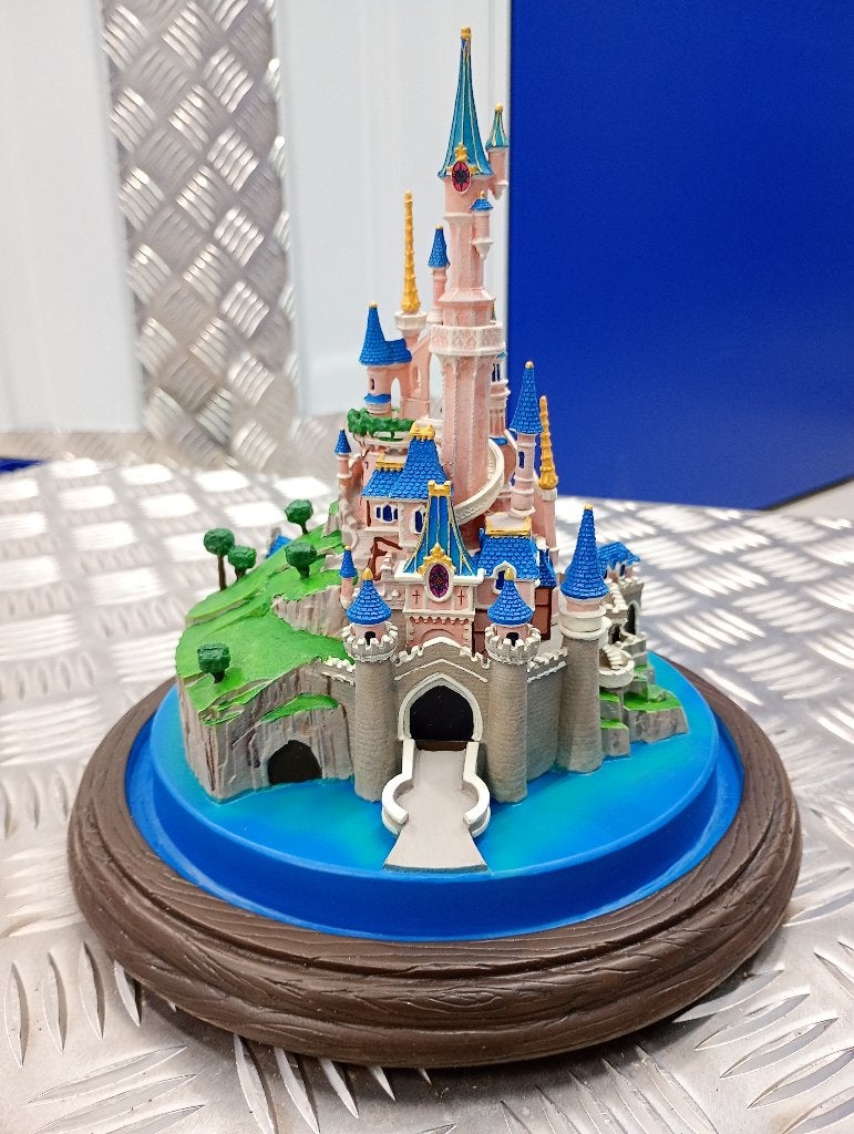 Disneyland Paris 25th Anniversary Kasteel | Glazen Stolp, Ophalen of Verzenden, Overige figuren, Nieuw, Beeldje of Figuurtje