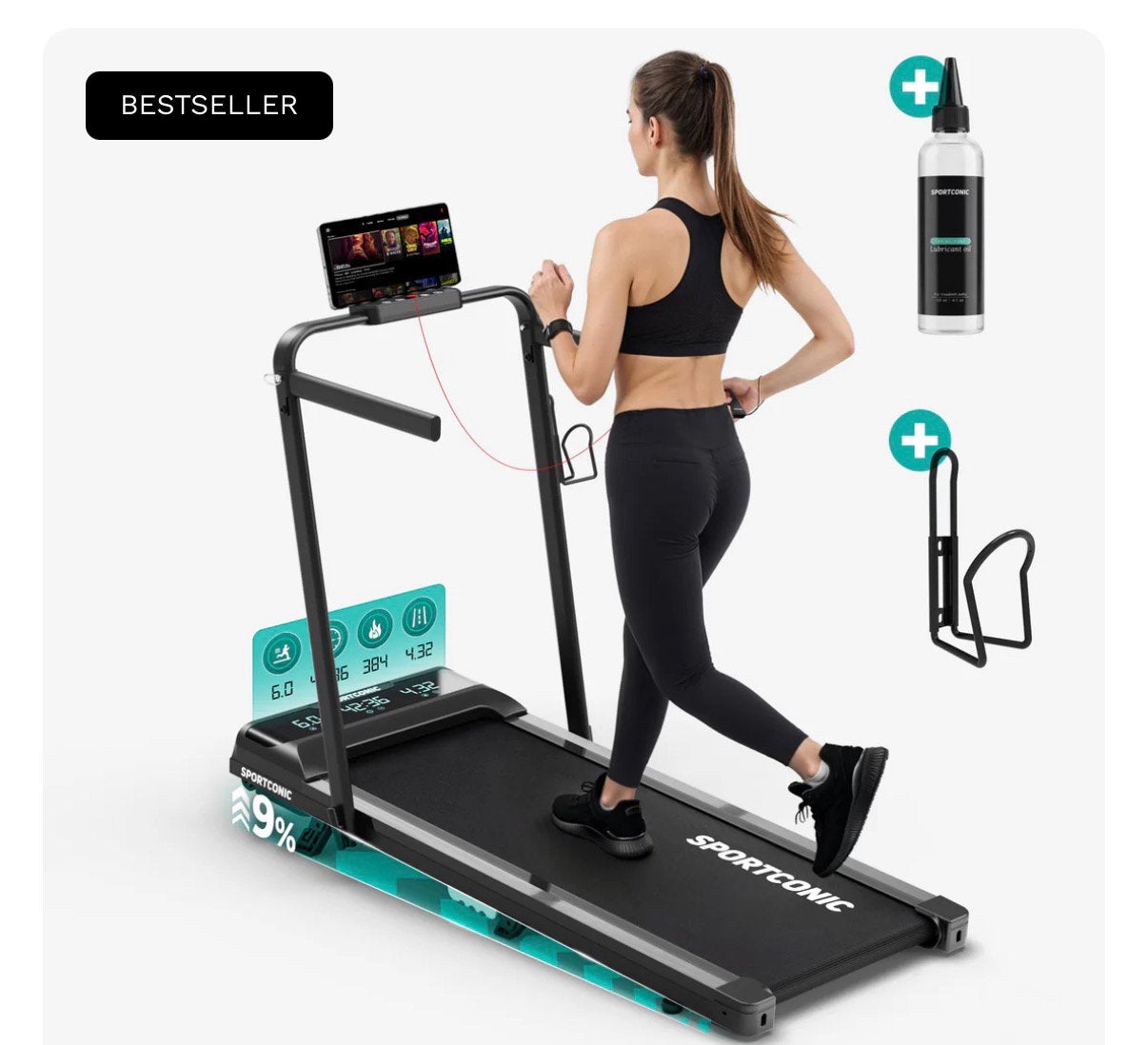 Hardloopband sportconic, Ophalen, Zo goed als nieuw, Loopband