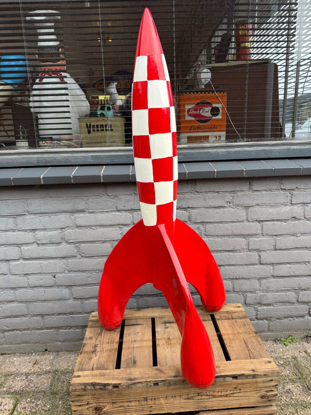 Grote Raket Decoratie - Tintin Stijl, Ophalen of Verzenden, Gebruikt